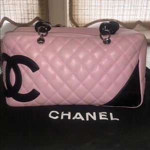 Chanel big CC logo shoulder bag